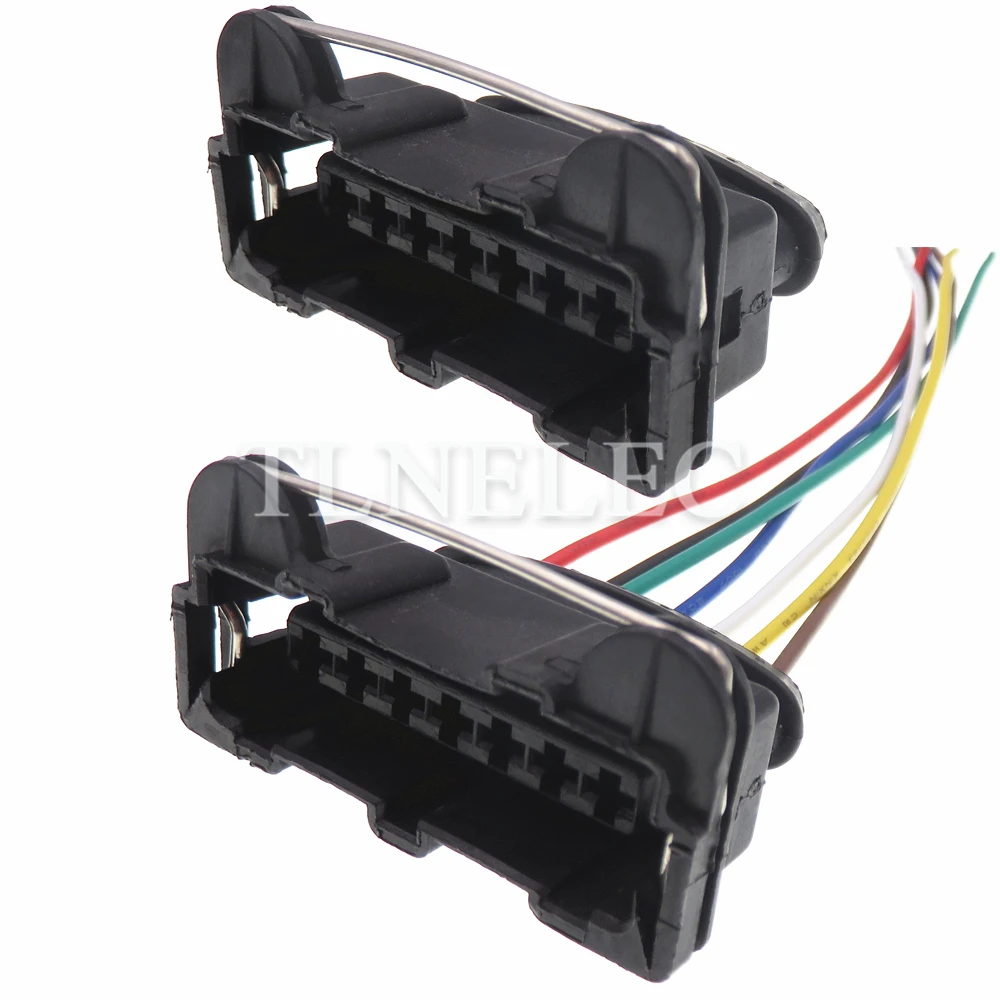 7 Pin Way Car Wire Harness Connector with Wires Automobile Ignition Module Unsealed Sockets