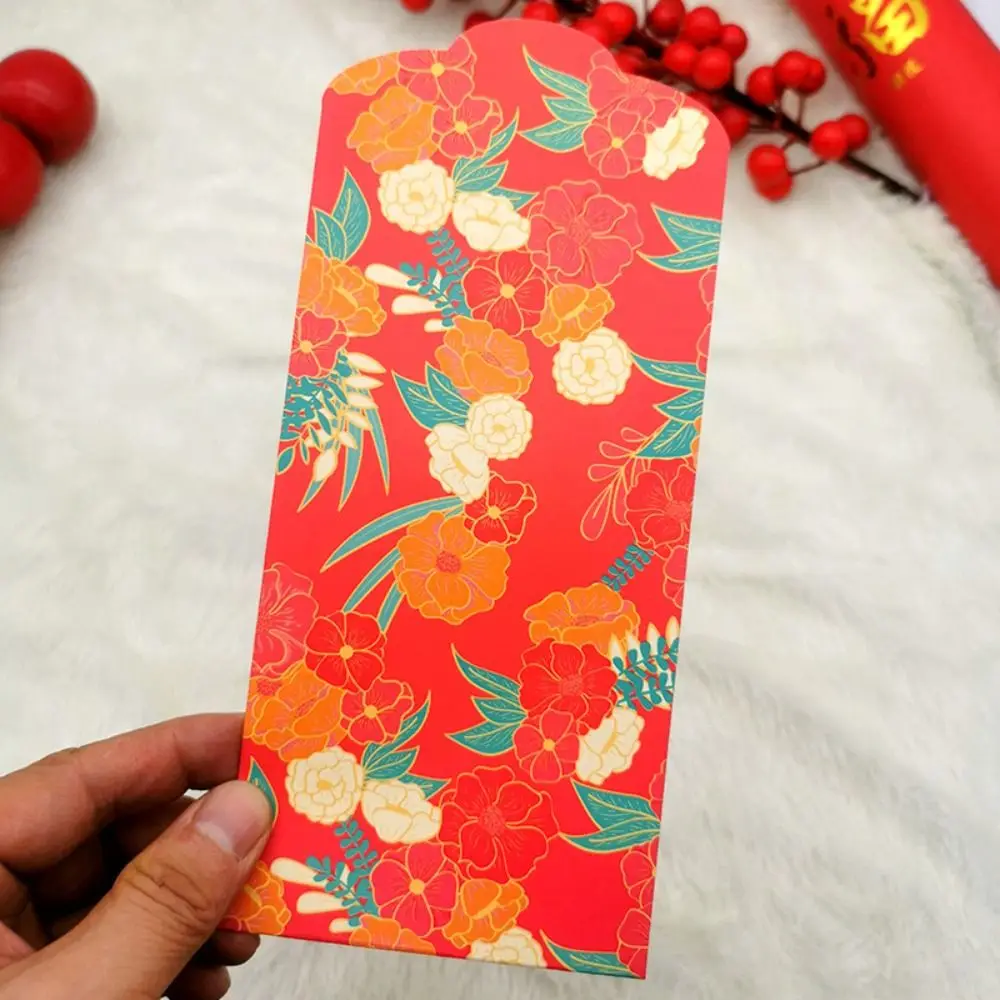 Enveloppes rouges créatives pour Festival de printemps, meilleurs vœux, poche rouge traditionnelle, sac de bénédiction chinois porte-bonheur, nouvel an chinois