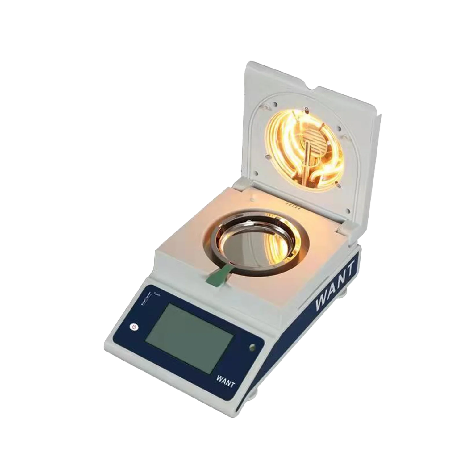 Analizador de humedad halógeno con pantalla táctil de 120g/1mg, medidor de humedad de grano, balanza electrónica