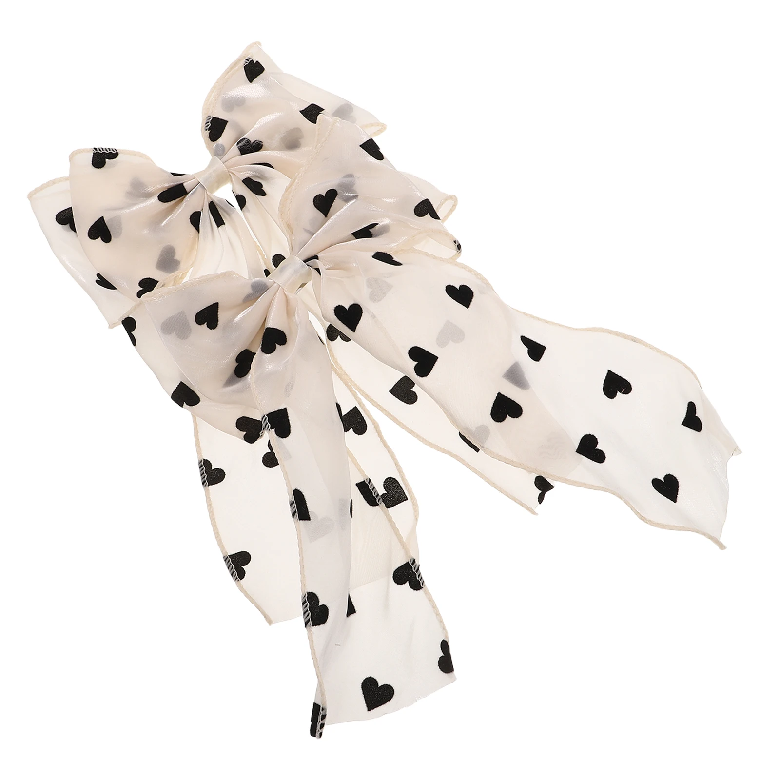 

2 шт., элегантные зажимы с бантом, большая лента, сетчатая лента, пружинный зажим, заколки для женщин и девочек, держатели для хвоста, волосы с бантом