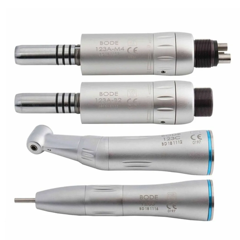 

Dental Low Speed Handpiece Set Borden 2Holes B2 Inner Water Spray Straight Nose Contra Angle Air Motor Dental Handpiece BODE