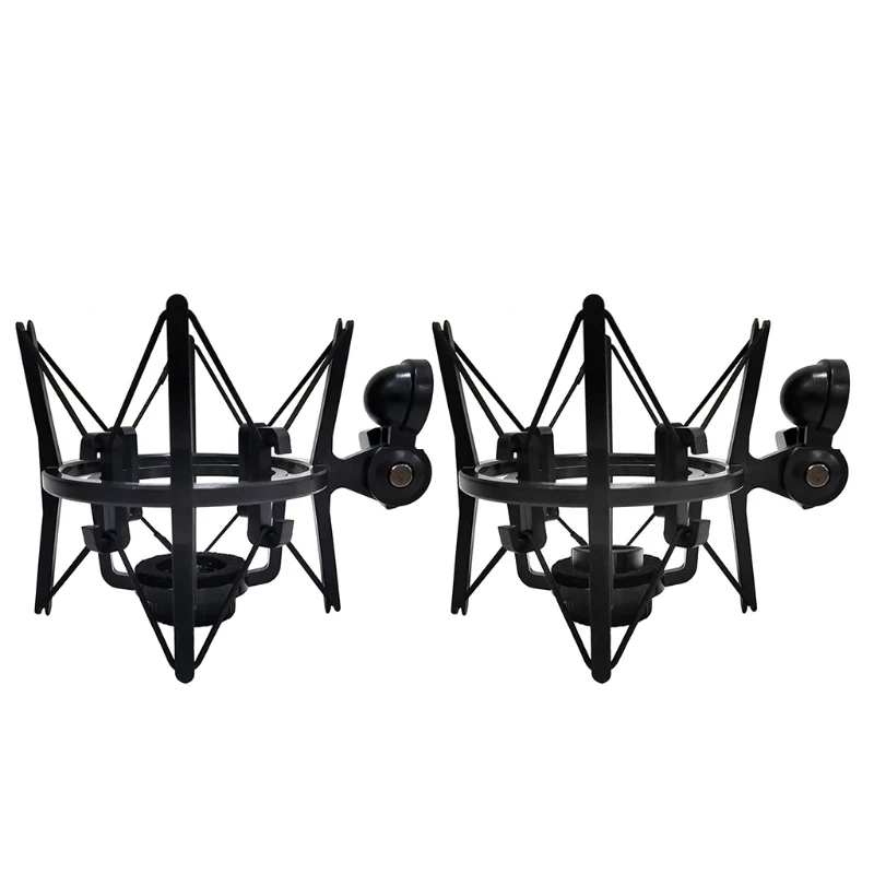 Universal Mic Microphone Shock Mount Adjustable Clip Holder Stand Recording Bracket Professional Accessories