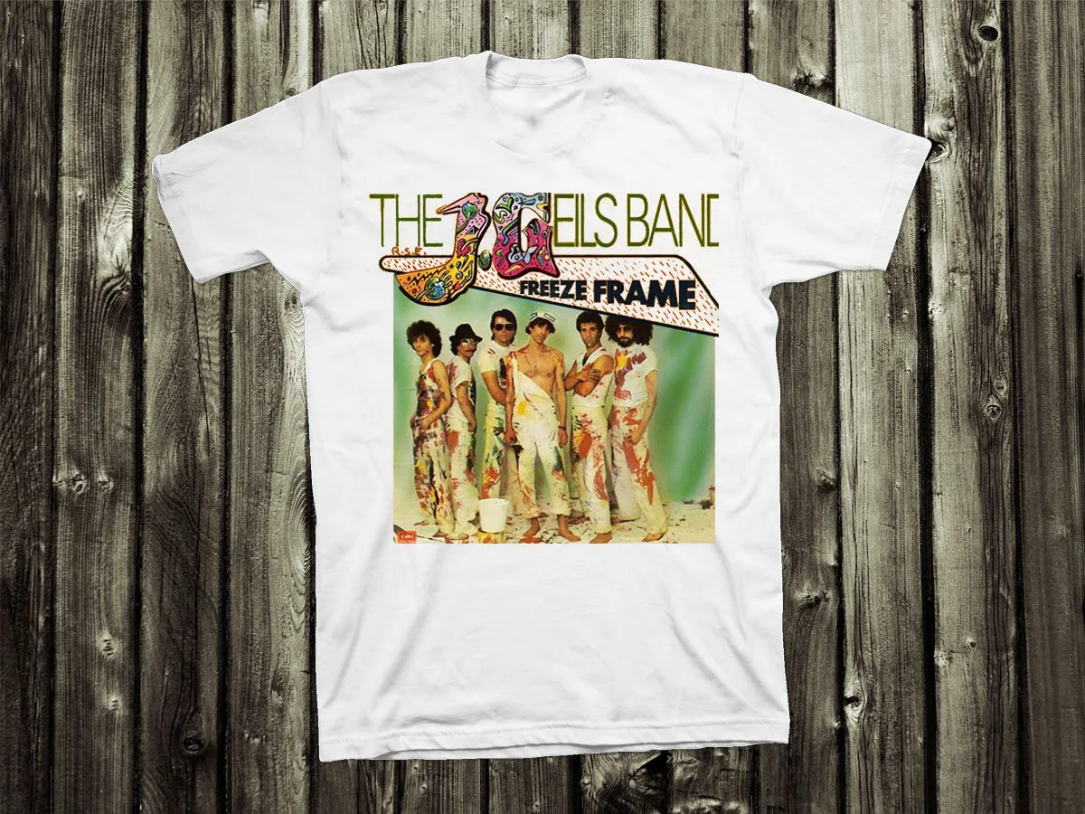 The J Geils Band Album Freeze Frame Adult Tee Cotton Shirt Full Size AL327