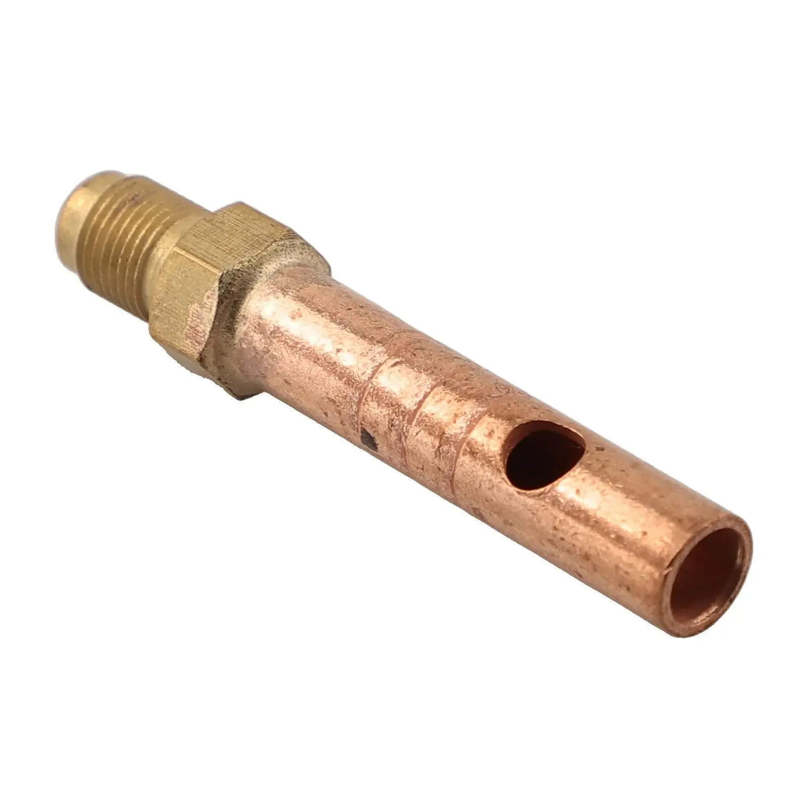 หัวเชื่อมโลหะ8มม. ขั้วต่อ M8X0.75สำหรับหัวเชื่อม P80 TIG ทองแดงหัวเชื่อมหัวอะแดปเตอร์เครื่องมือทหาร