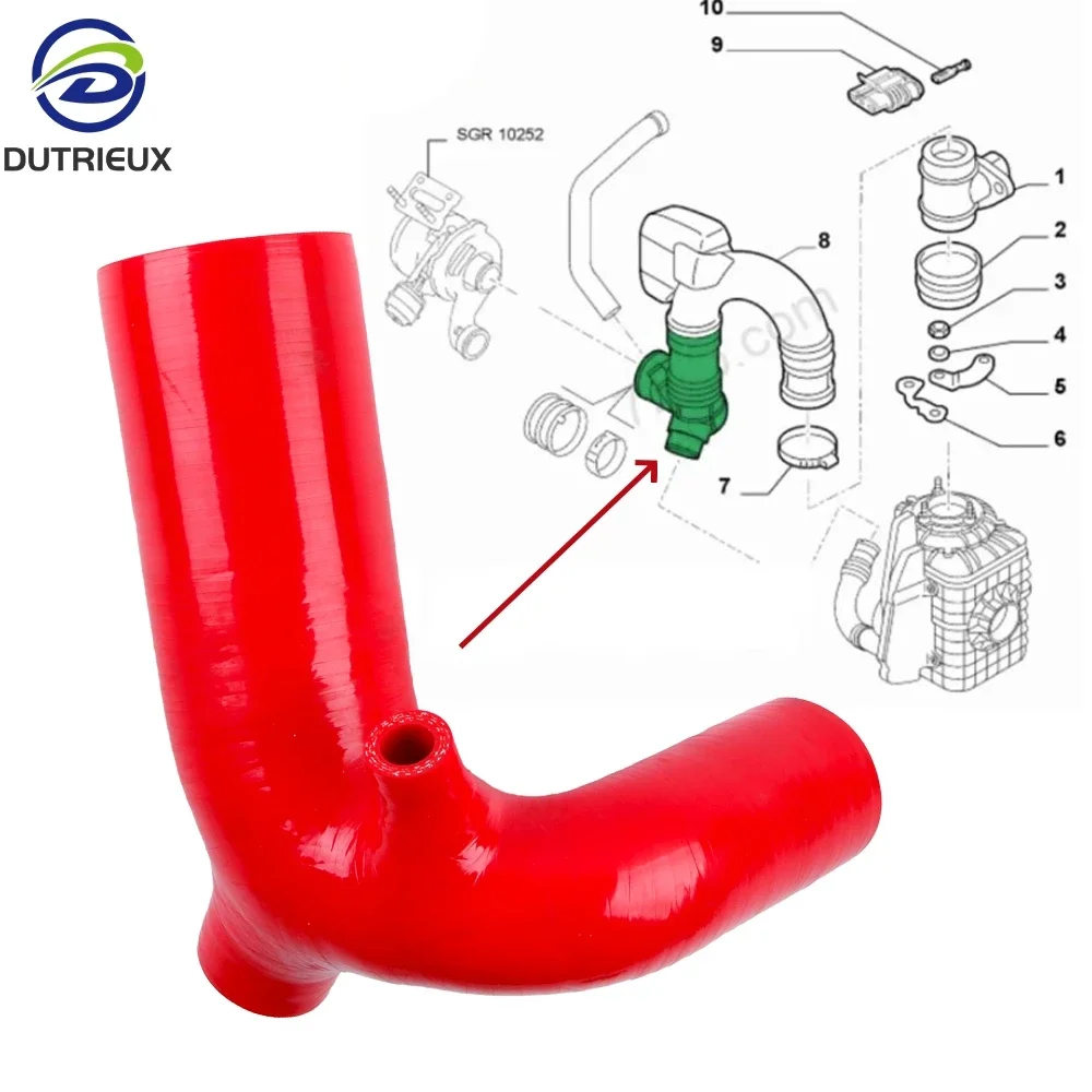 Силиконовый впускной шланг турбонаддува Alfa Romeo 156 1,9 JTD Diesel Airbox к турбопроводу OEM F 1003459 55181972 60630540 Прочная замена Силиконовый впускной шланг турбонаддува Alfa Romeo 156 1,9 JTD Diesel Airbox к турбопроводу OEM F 1003459 55181972 60630540 Прочная замена
