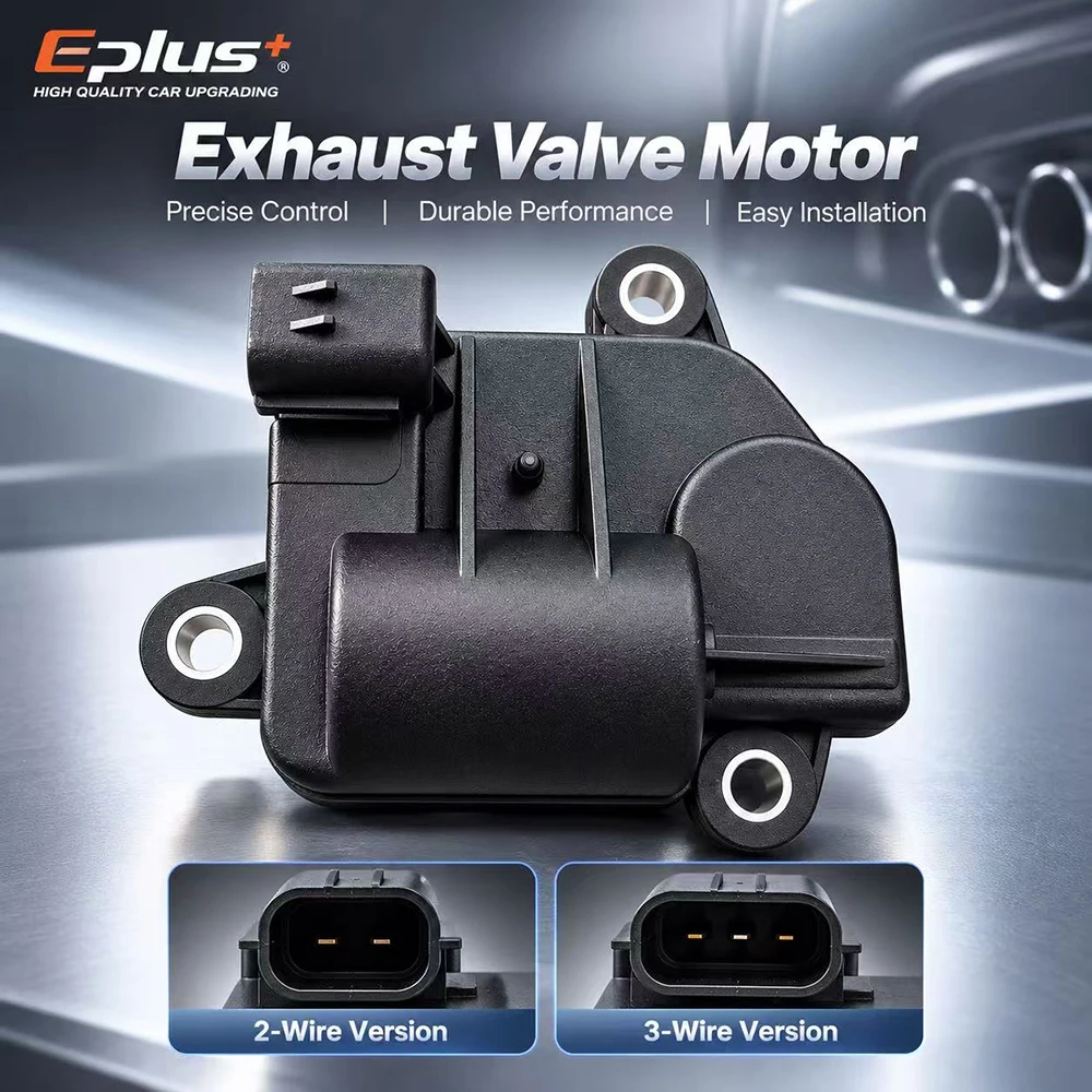Universelles elektrisches Auspuffventil mit Schneckengetriebe, Reduktionsmotor, Auspuffventil-Aktuator für Autos, 2- und 3-Draht-Option, 12 V – Detail 3
