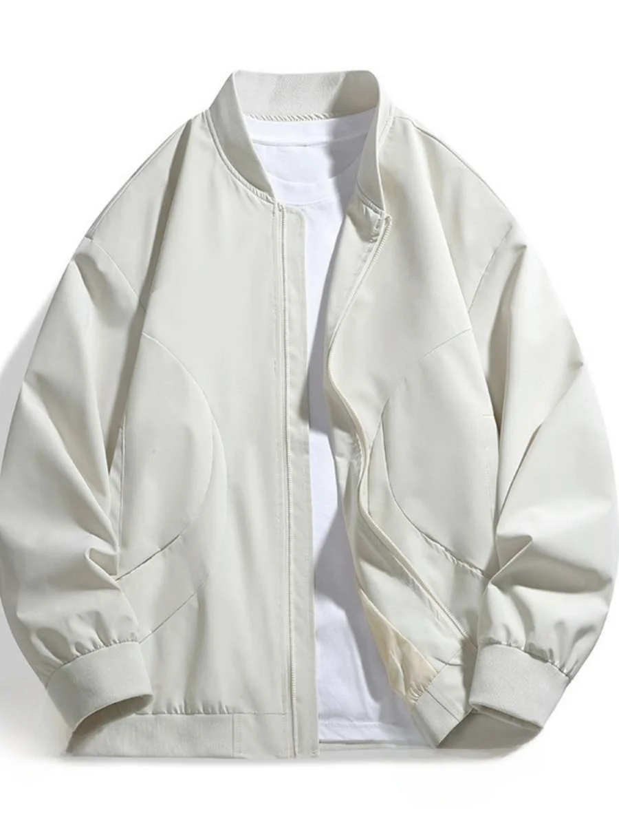 

Новый весенний мужской джет свободного покроя с бейсбольным воротником, модный летный костюм, верхняя одежда, молодежная смесь полиэстера, весенний сезон