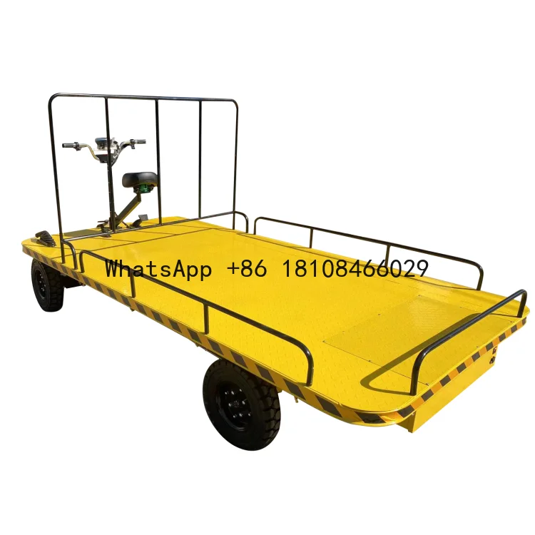 

800kg Load Electric Platform Cargo Transport Electric Flat Car 12 Ton Cargo Trolleys Warehouse Transfer Push Cart
