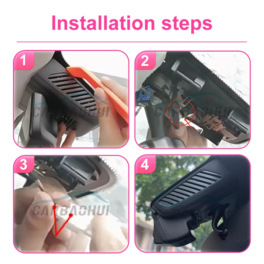 HD Plug and play Dash Car DVR Video Recorder Cam Camera For Mercedes Benz B Class GLA GLB B200 B180 Wireless DashCam Night Visio