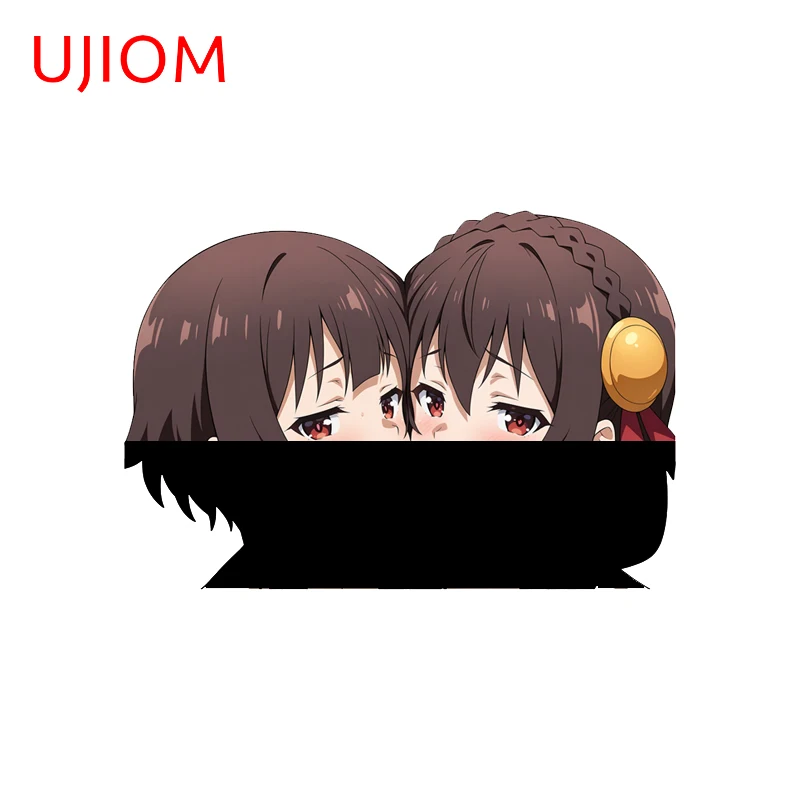 UJIOM Narcissus Megumin Wall Sticker Creative Girls Embrace Style Sofa Wall Vinyl Decal Scratch-Proof Computer Cooler Wallpapers
