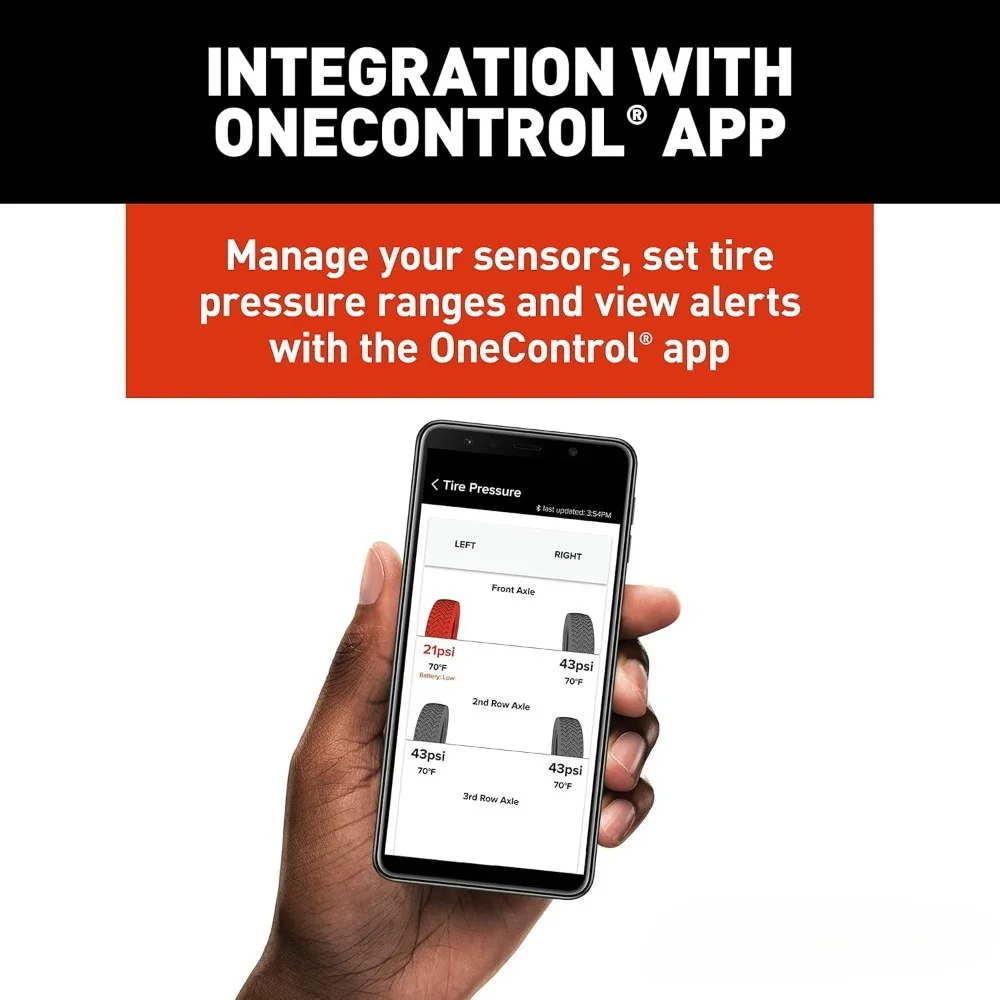 نظام مراقبة ضغط الإطارات RV TPMS مع أجهزة استشعار لاسلكية ومجموعة مكرر الإشارة #5