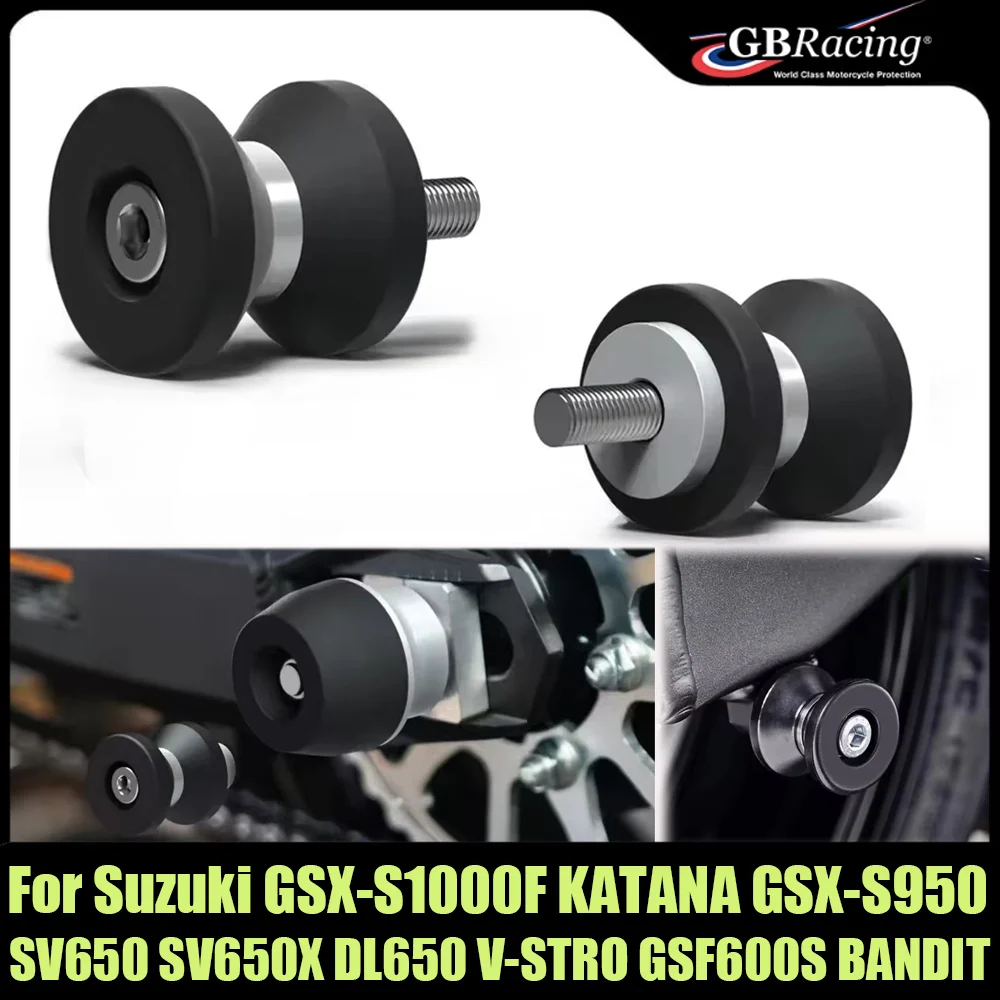 

Motorcycle Accessories Swingarm Spools Slider For Suzuki GSX-S1000F KATANA GSX-S950 SV650 SV650X DL650 V-STRO GSF600S BANDIT