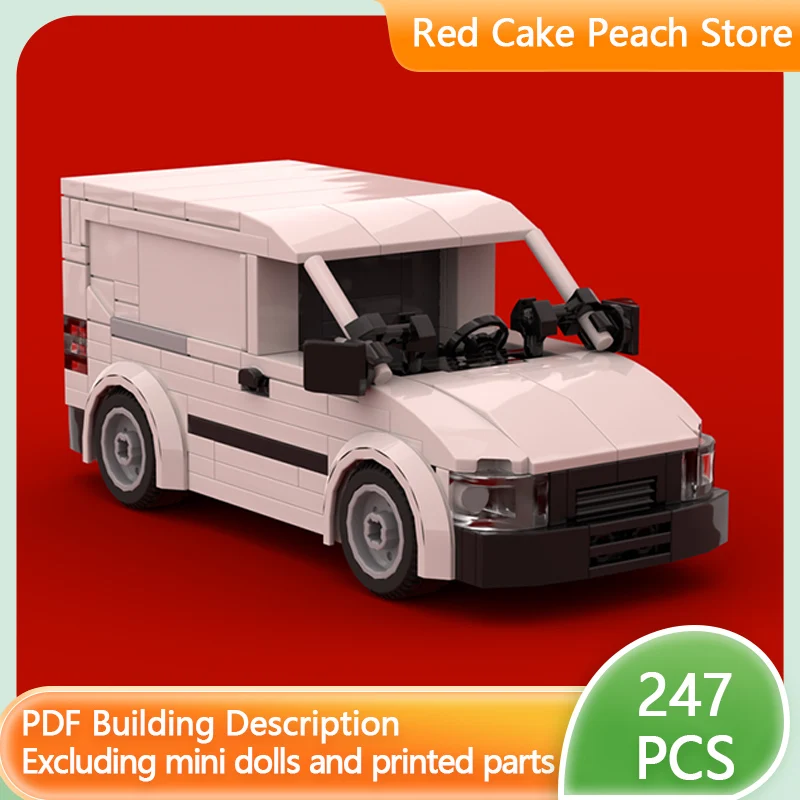 

Speed Racing Car Model MOC Building Bricks Caddy Van 6 Studs-Wide Modular Technology Children Holiday Gifts Assemble Toys Suit