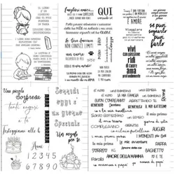 Italian words Transparent Clear Stamps for DIY Scrapbooking/Card Making Fun Decoration Supplies  A0066