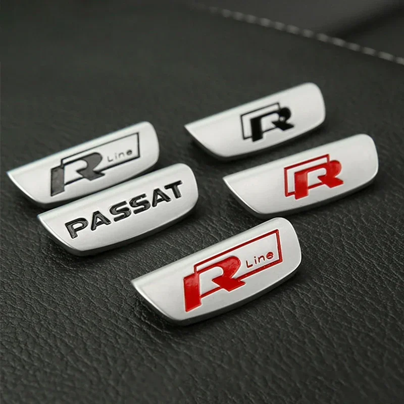 

Car Steering Wheel VW R Emblem Stickers Decoration Buckle For Volkswagen GTI Polo Golf Arteon Tiguan Touareg CC Amarok Caravelle