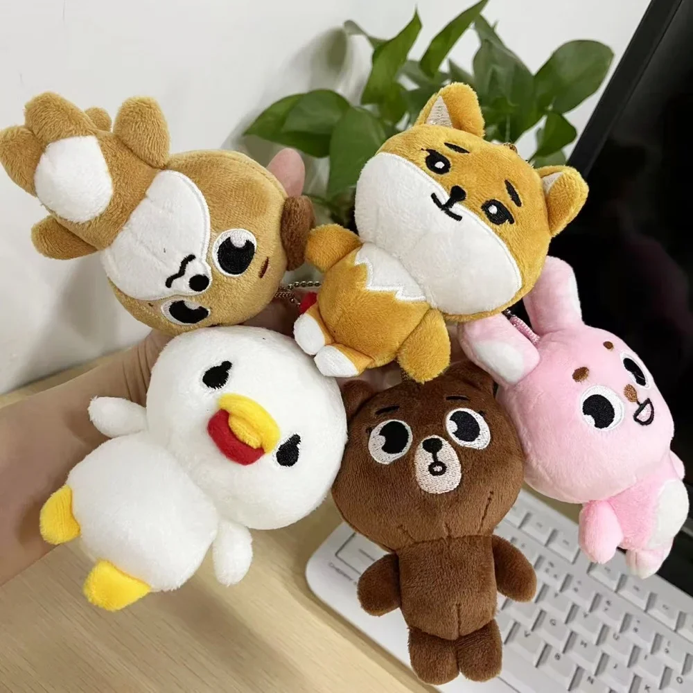 10 cm Kpop DAY 6 Sungjin Wonpil Dowoon Plüsch-Schlüsselanhänger, Cartoon-Figur, Anhänger, Schlüsselanhänger, Taschenzubehör