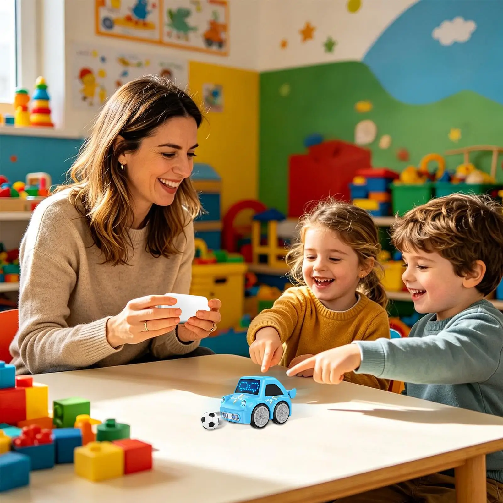 Remote Control Car Small Truck Toy Smart Follow and Escape Mode Remote Controlled Car for Boys Girls Teens Birthday Preschool