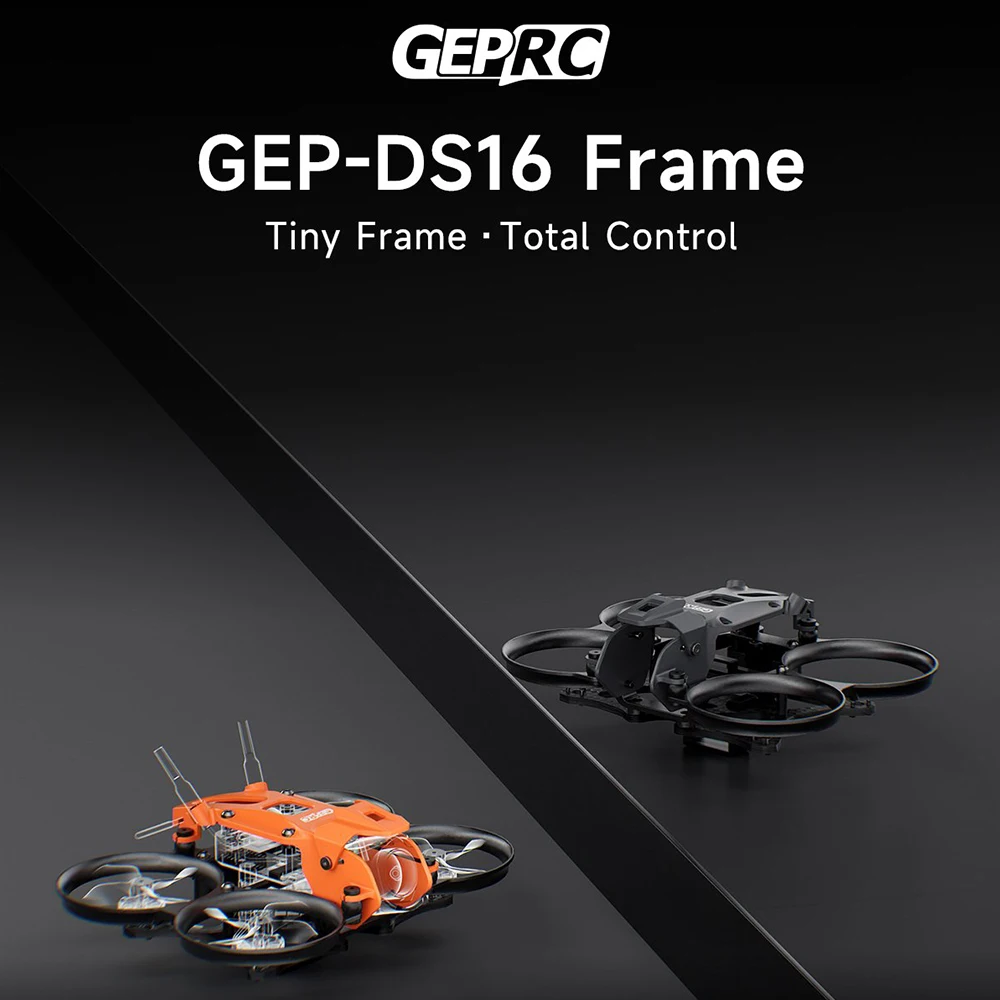 Zestawy ram GEPRC GEP-DS16 do oryginalnego drona GEPRC DarkStar 16 Quadcopter FPV, akcesoria, części zamienne, kompatybilne z O4 Air Unit Pro VTX