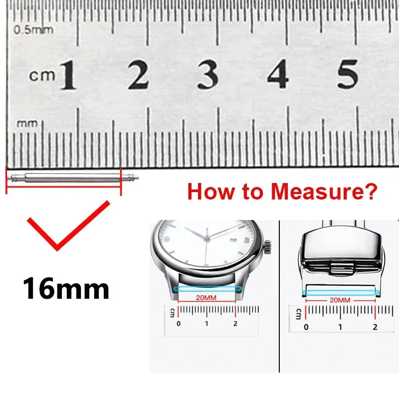 20pcs Watch Link Pin Dia 1.5mm/1.8mm Stainless Steel 12mm 14mm 16mm 18mm 19mm 20mm 21mm 22mm 24mm 26mm Connecting Rod Spring Bar