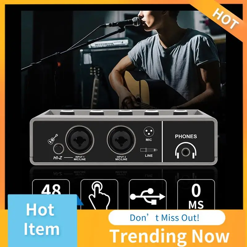 Mejores OFERTAS Mezclador de Audio profesional interfaz de Audio USB tarjeta de sonido equipo de DJ estudio de grabación convertidor de guitarra eléctrica