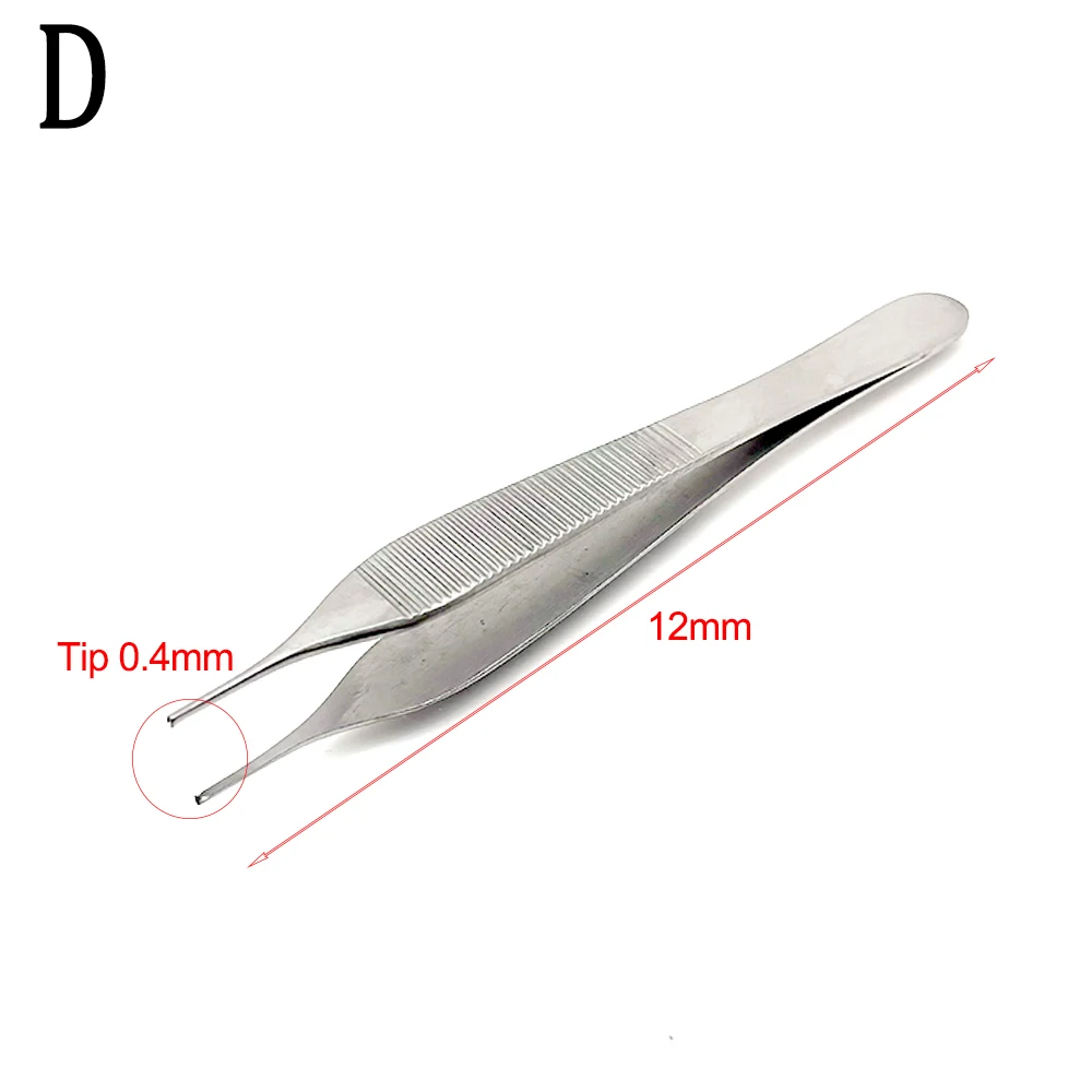

1Pcs Tweezer Dental Dressing Forceps Tool Dentist Stainless Steel Tissue Tweezer Dental Forcep Extraction Hemostat 1*2 Forceps