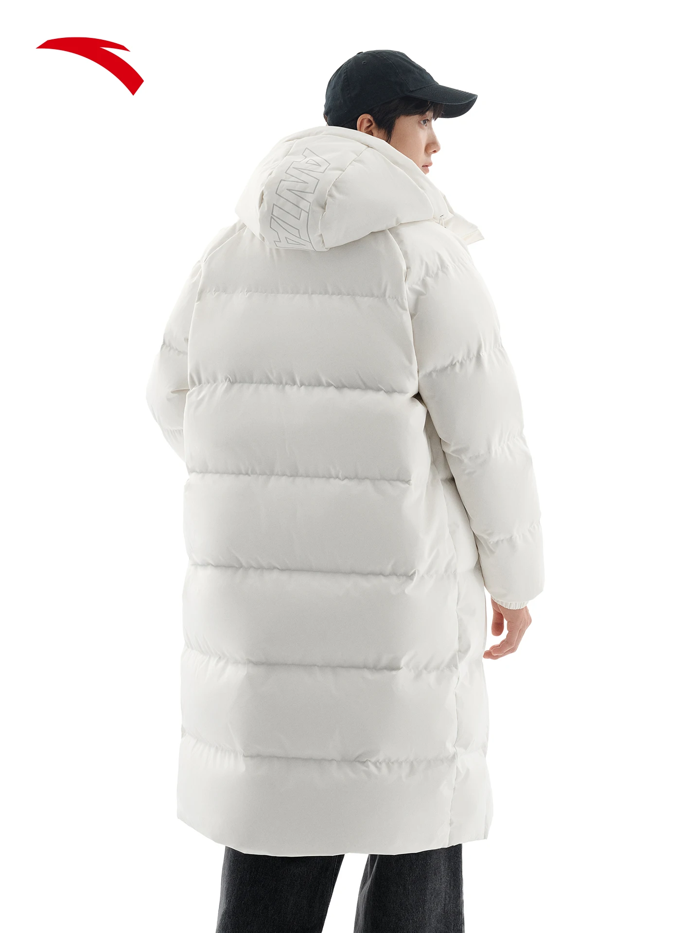 أنتا الخبز أسفل سريعة الدافئة المضادة للرش الرجال شتاء جديد دافئ طويل بطة أسفل مقنعين أسفل سترة