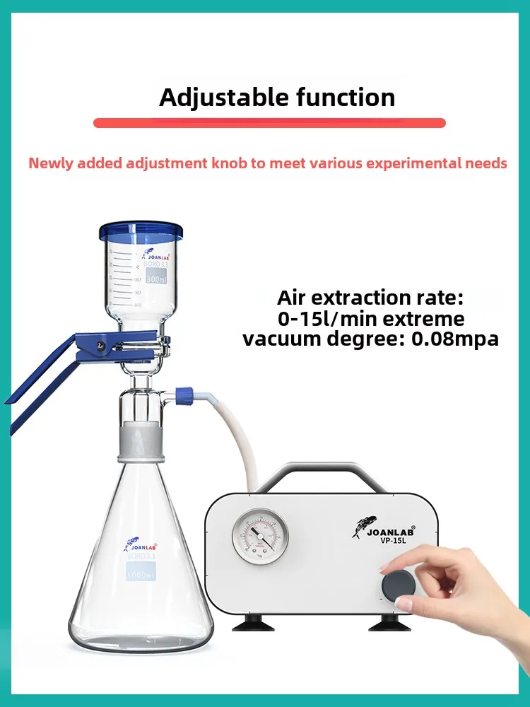 Oil-free Diaphragm Vacuum Pump Small Suction Adjustable Positive and Negative Pressure Vacuum Suction Device Set