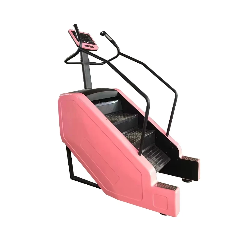 Mirror Stair Climber Push-button Screen Gym Equipment Commercial Stair Stepper Climbing Machine Key Pad Stair Climber
