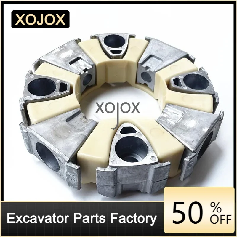 

XOJOX For CAT 320D 323D2 324 329 330 336GC Excavator Connector Plastic Connector Disk Hydraulic Pump Coupling High Quality