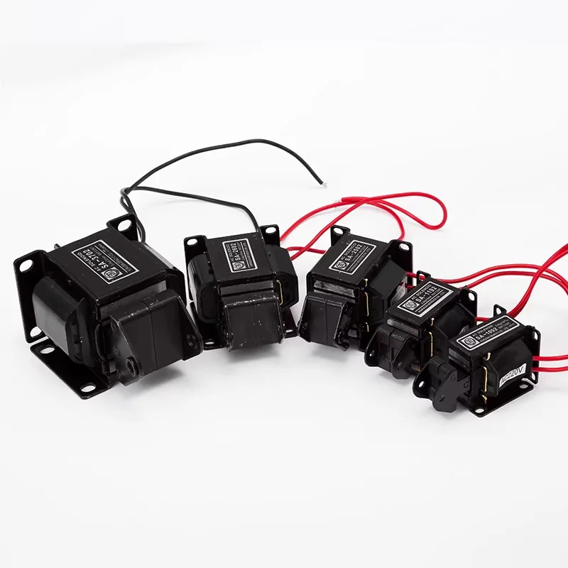 SA-3702 AC push-pull traction electromagnet suction force 5.0N/5KG stroke 20mm 220V