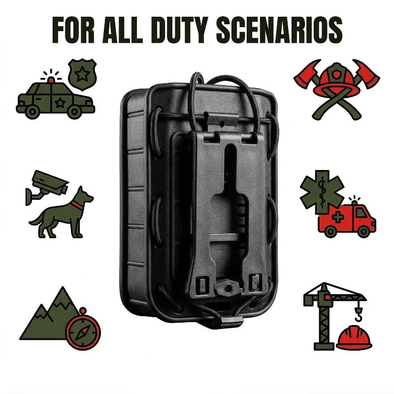 

Universal walkie-talkie holster, quick-release handle holster, waist-hanging holster, compatible with most walkie-talkies