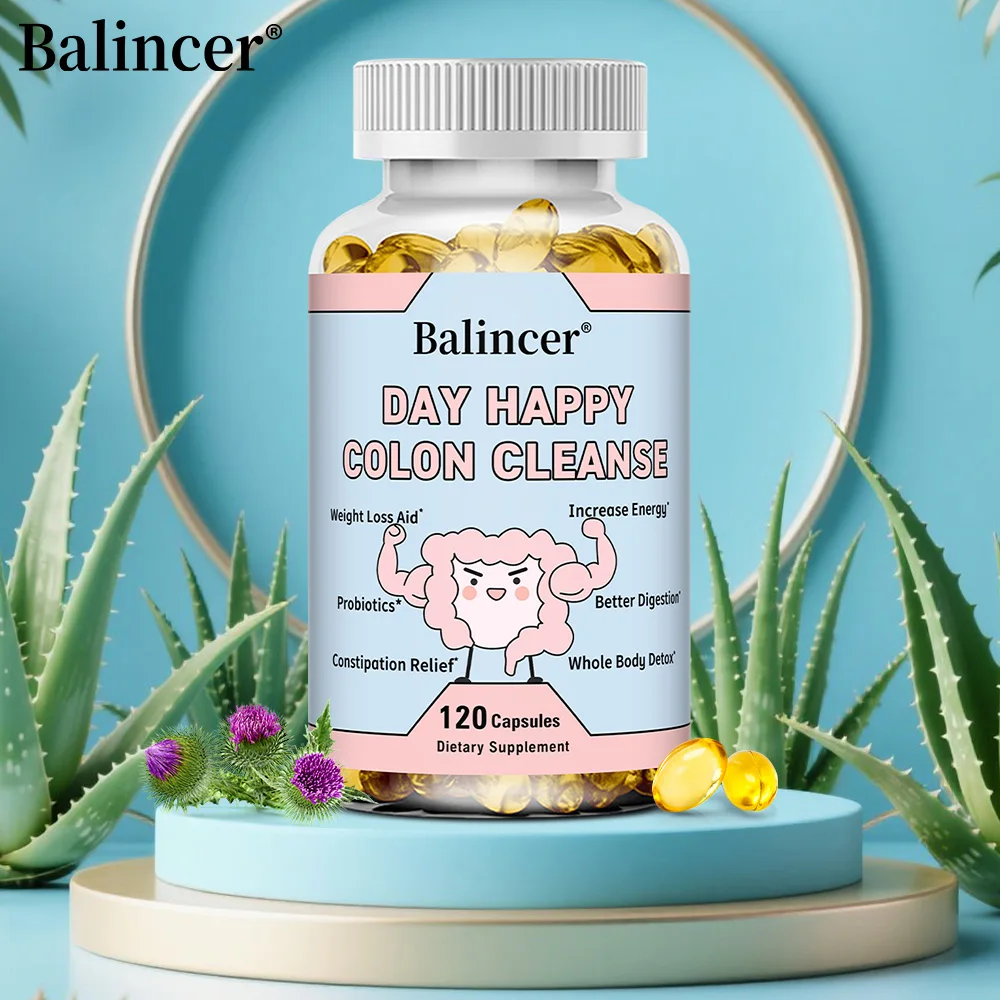 

Капсулы Day Happy Colon Cleanse с пробиотиком поддерживает здоровье пищеварительной пищеварения, клопоны, галиту и иммунитета