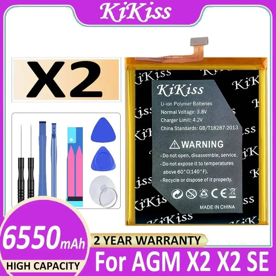Хорошая низкотемпературная батарея для мобильного телефона Agm X2 X2SE 6550 мАч Хорошая низкотемпературная батарея для мобильного телефона Agm X2 X2SE 6550 мАч