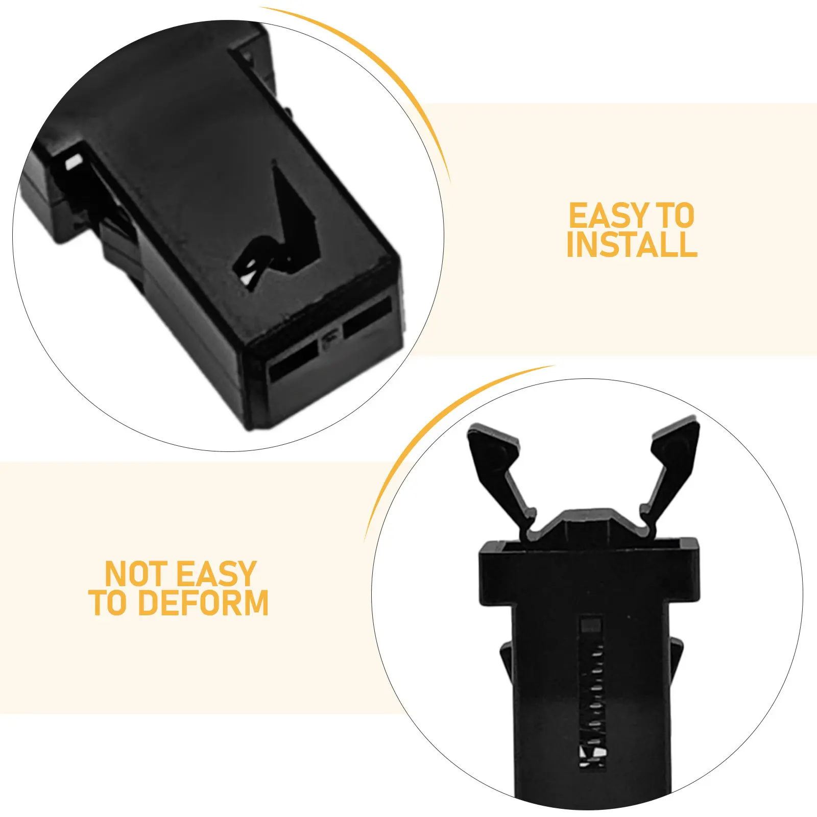 20Pcs Garbage Can Push-Type Lock Buckle Replacement for Trash Bins Smooth Plastic Latch Easy Install Universal Fit Home Use