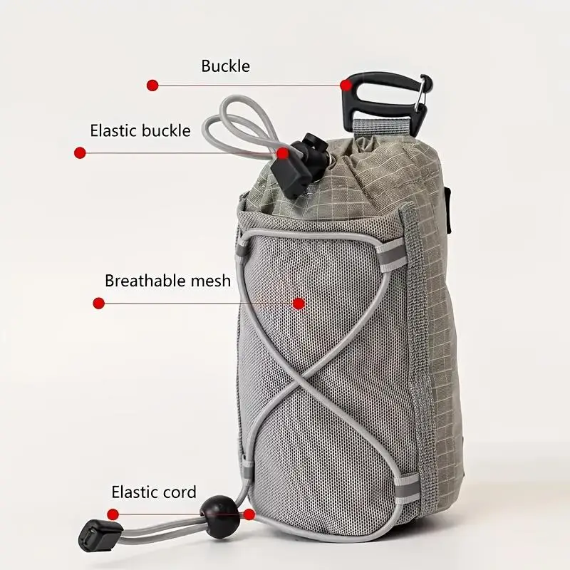 1 قطعة التخييم في الهواء الطلق على ظهره الذراع حقيبة تسلق محفظة محفظة جراب هاتف لزجاجة المياه حقيبة التخزين التنزه Pouchmobile حقيبة بخطاف #4