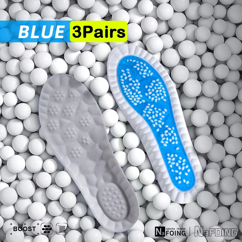 3Pairs Soft breathable insoles outdoor sports insoles shock-absorbing soles arch support for comfortable Outdoor Running insoles