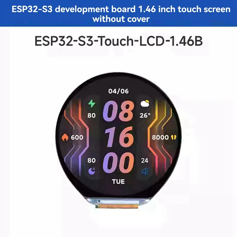 ESP32-S3 Round 1.46-Inch Colour Capacitive Touch Display Development Wireless WIFI Bluetooth 412x412 Without Cover-WDL