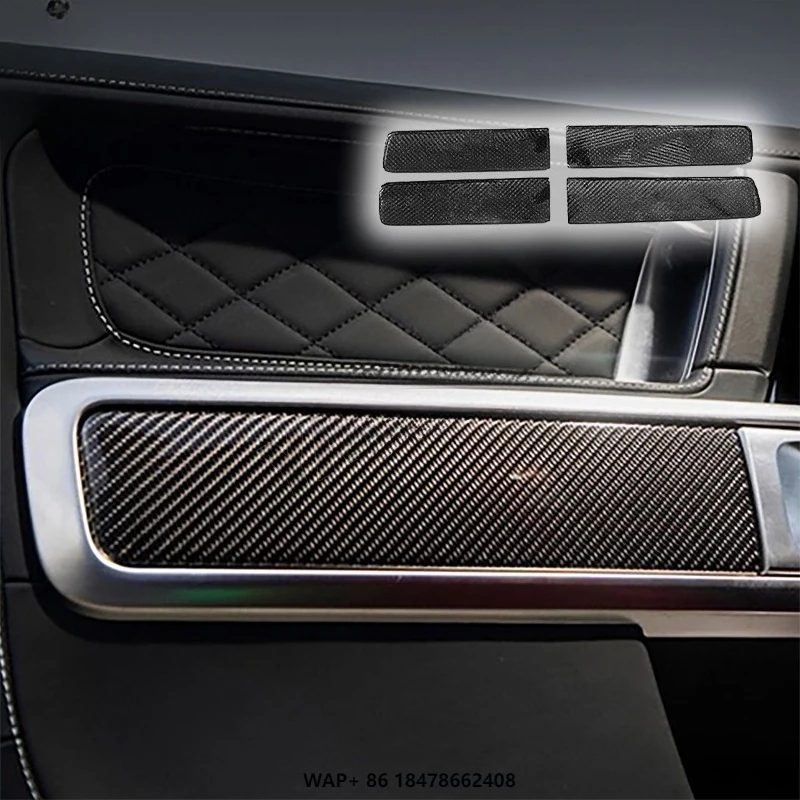 

Dry Carbon Fiber Interior Accessories Car Door Plate Panel Cover for Mercedes Benz W464 G63 G500 2019-2020