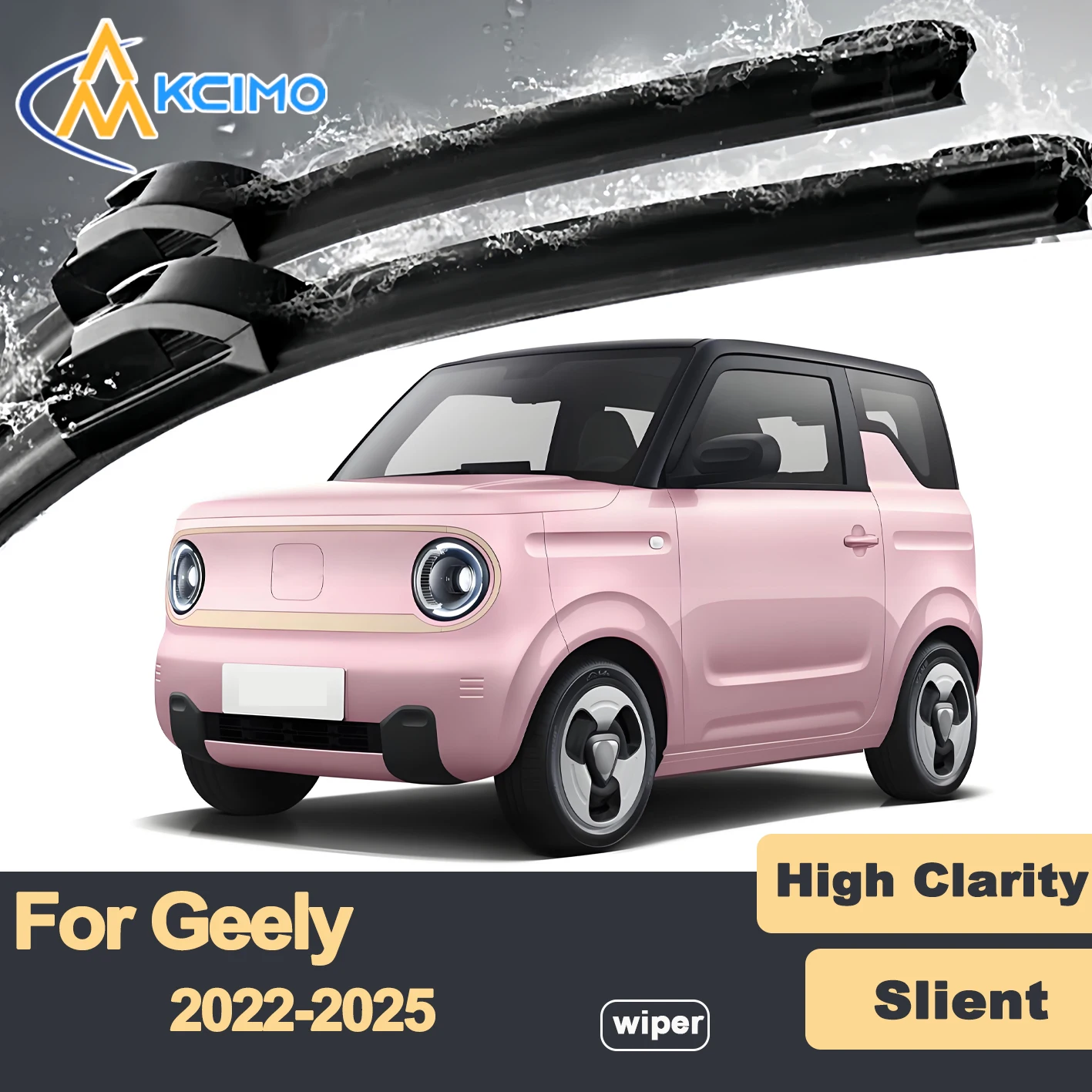

Premium Rubber Durable Silent Windshield Wiper Blades 2pcs for Geely Panda Mini EV 2022-2025 Front Wiper Blades Set