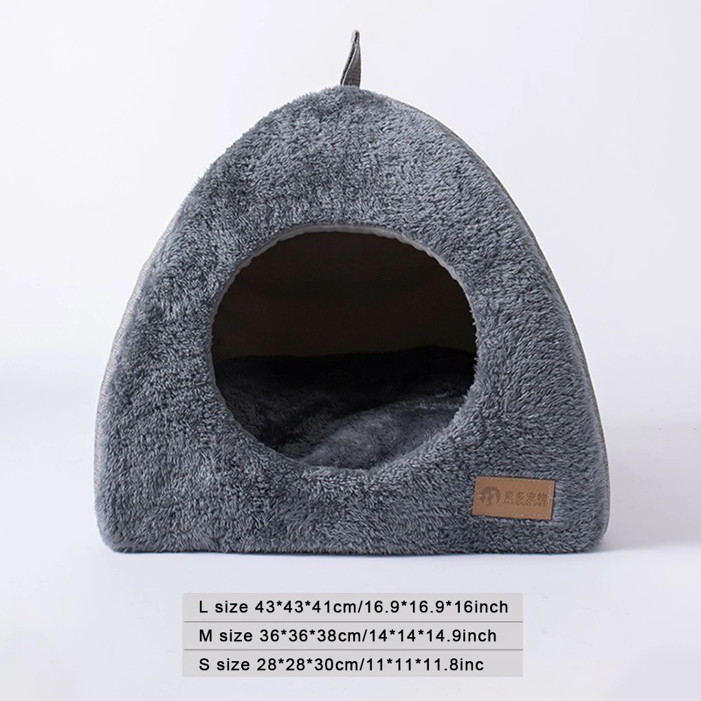 Grey Durable And Long-lasting Pet Bed Cats And Small Pets Easy To Clean Cat Sleeping Cave House