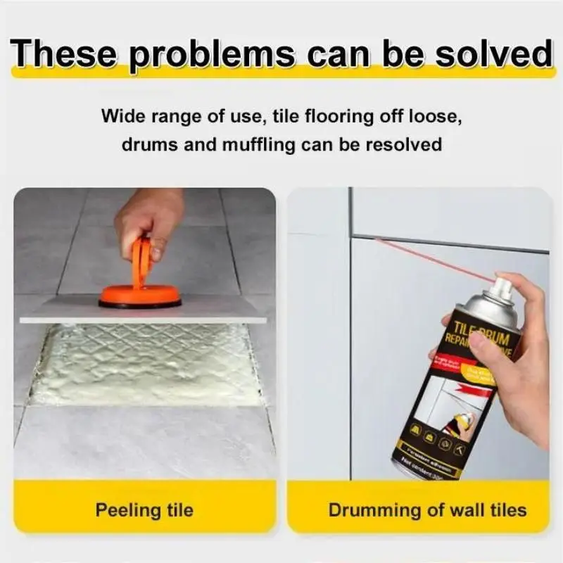 Strong Tile Adhesive Glue Floor Tiles Empty Drum Injection Filling Wall Seam Repair Home Waterproof Fix Sealer