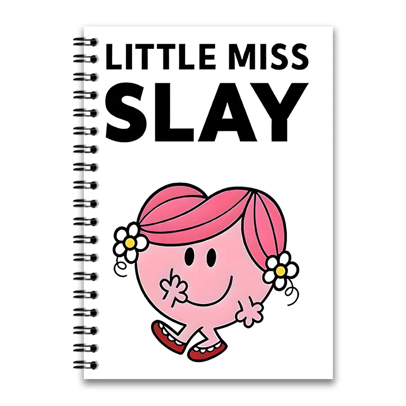 New Popular Cross-border White Little Devil Girl Spiral Diary Notebook & Coloring Book