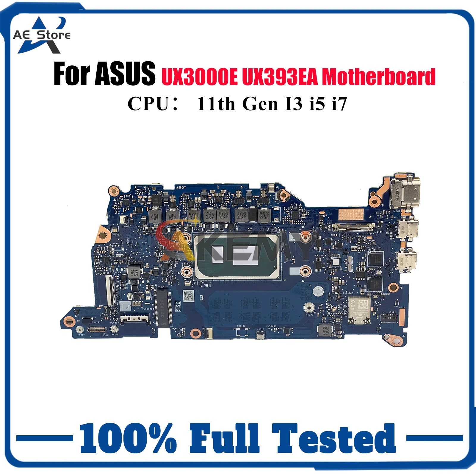 

UX393EA Laptop Motherboard For ASUS ZenBook UX393E UX393EA UX3000E Notebook Mainboard With 11th Gen I3 i5 i7 100% tests OK stk