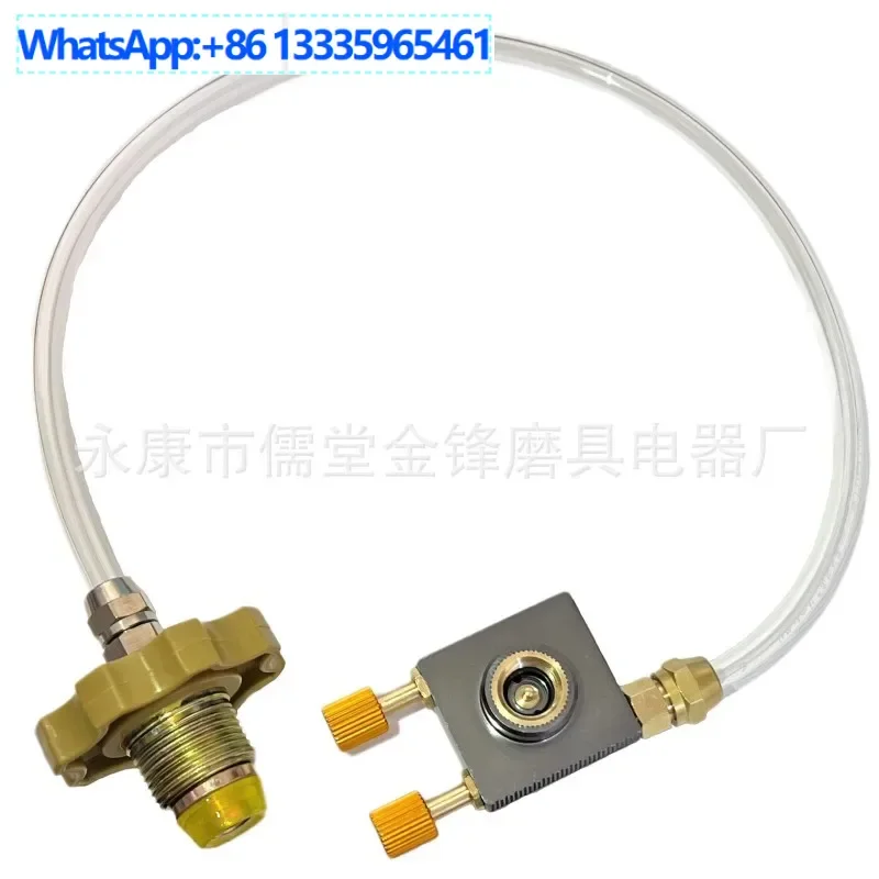 

5Pcs pressure relief inflation valve outdoor flat tank long flat gas tank adapter camping gas tank liquefied gas inflation tool