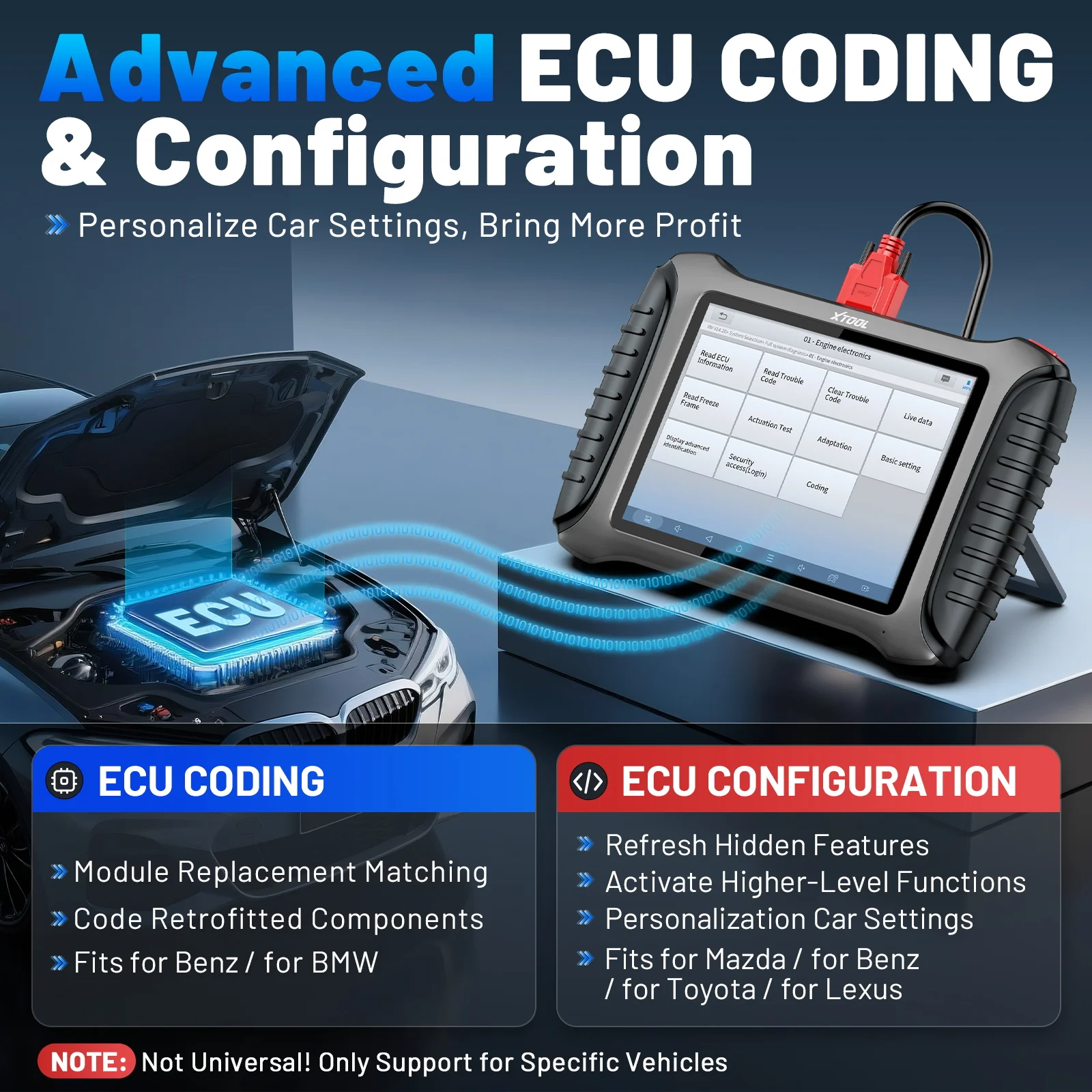 XTOOL X100 PAD3 مبرمج مفتاح كامل Obd2 الماسح الضوئي X100PAD3 أداة تشخيص السيارة النخبة IMMO برمجة المفاتيح جميع المفاتيح المفقودة مع KC100