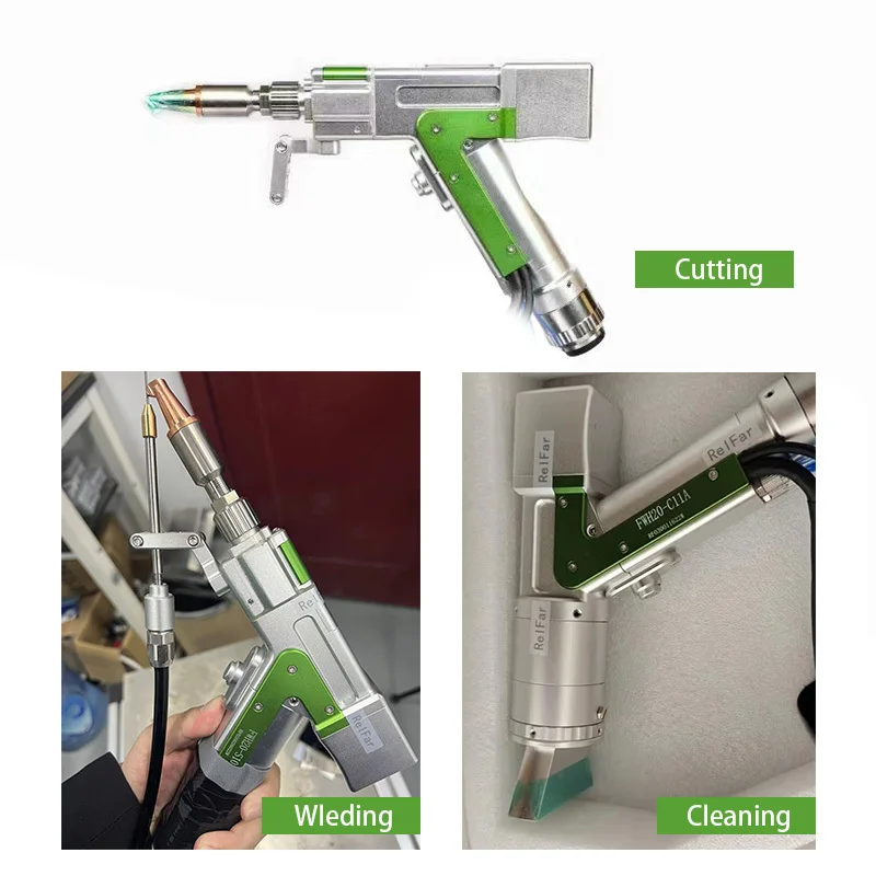 Fiber 1000W 1500W 2000W Laser Rust Removal Cleaning Hine Three In One