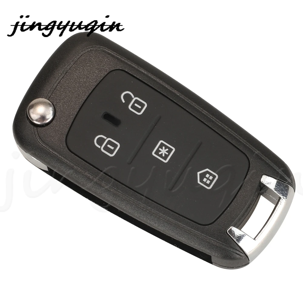 jingyuqin  4Buttons Car Remote Key Shell Cover For Fiat For Brazil Positron Auto Key Case Fob Replacement NO Blade