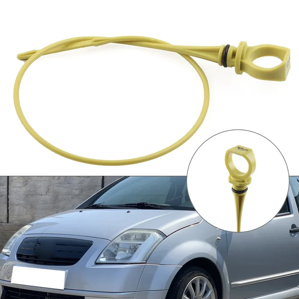 Oil Engine Level Gauge Oil Dipstick Total Length 53.4cm 49cm From O-ring To End Plastic Construction Fits DV4TD Engine