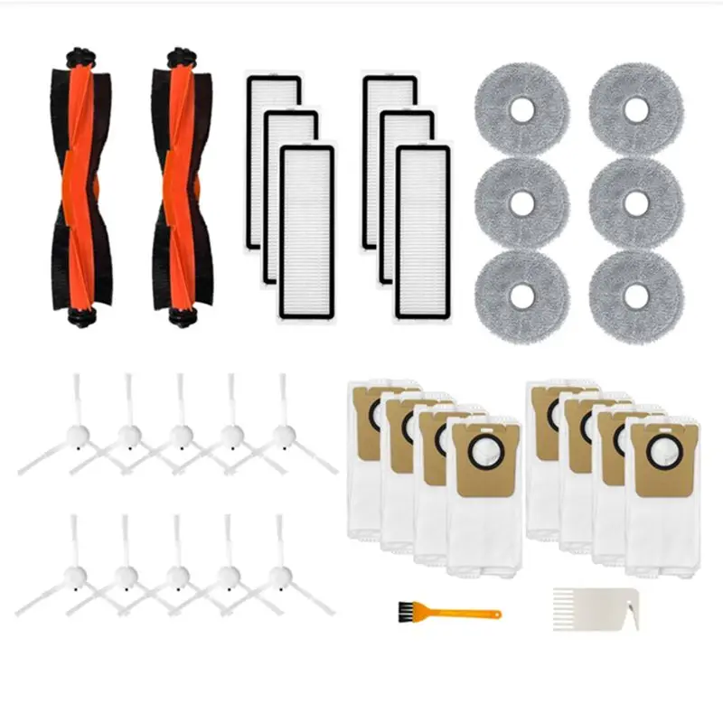 

AB46 - Запасные части для робота-пылесоса Dreame X20 Pro / PLUS: основная и боковые щетки, HEPA-фильтр, тряпка для влажной уборки