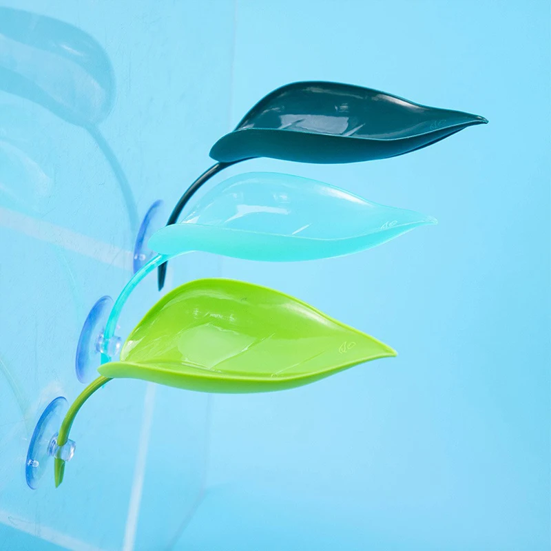 

Realistic Leaf Basking Platform 3Pcs with Suction Cup for Frog Gecko Terrarium Reptile Resting Area Tank Decoration